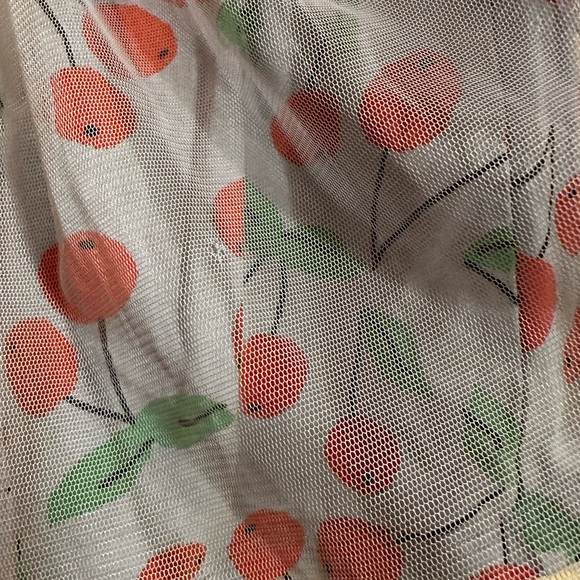 Hanna Andersson Cherry Tulle Skirt | Size 4 - Picture 3 of 5